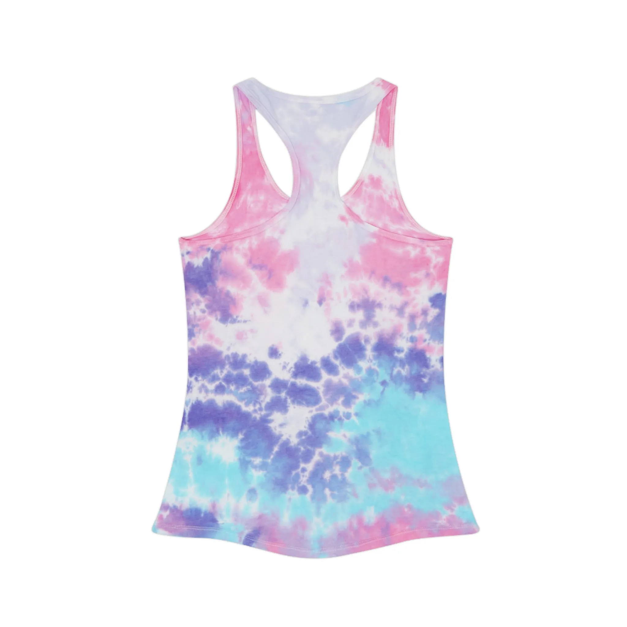 Happy Camper Tie Dye Racerback Tank Top