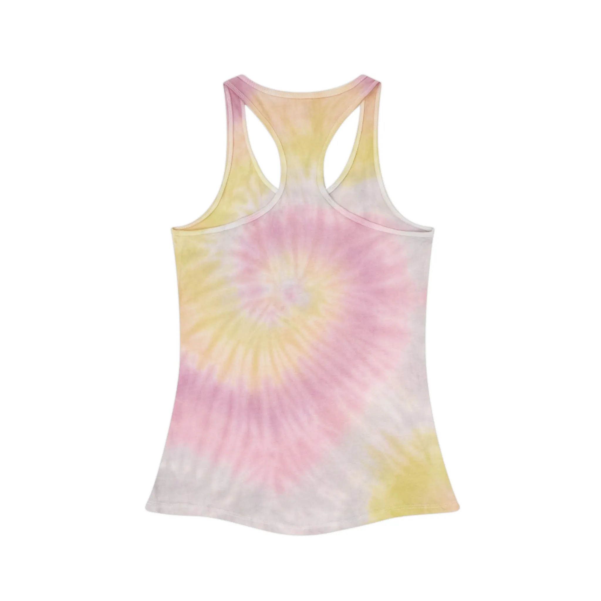 Happy Camper Tie Dye Racerback Tank Top