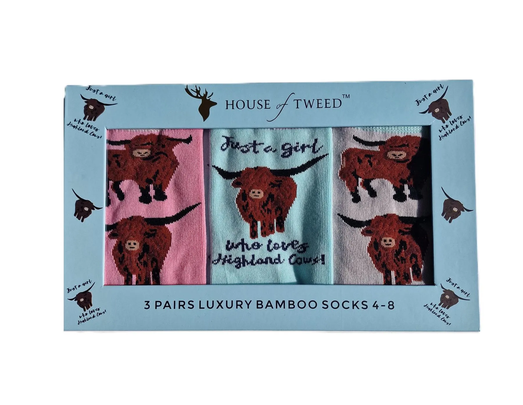 House of Tweed Luxury Ladies Bamboo Gift Novelty Socks