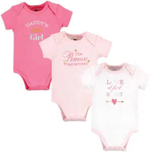 Hudson Baby Cotton Bodysuits, Daddys Girl