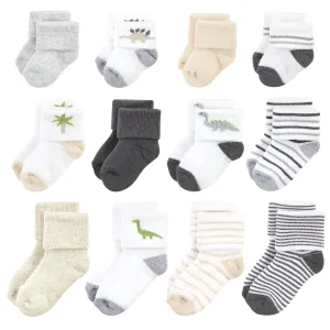 Hudson Baby Grow With Me Socks 12pk, Dino