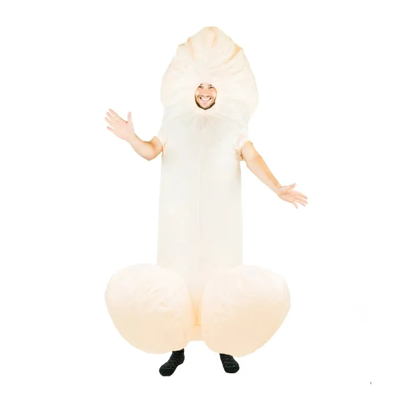 Inflatable White Willy Adult Costume