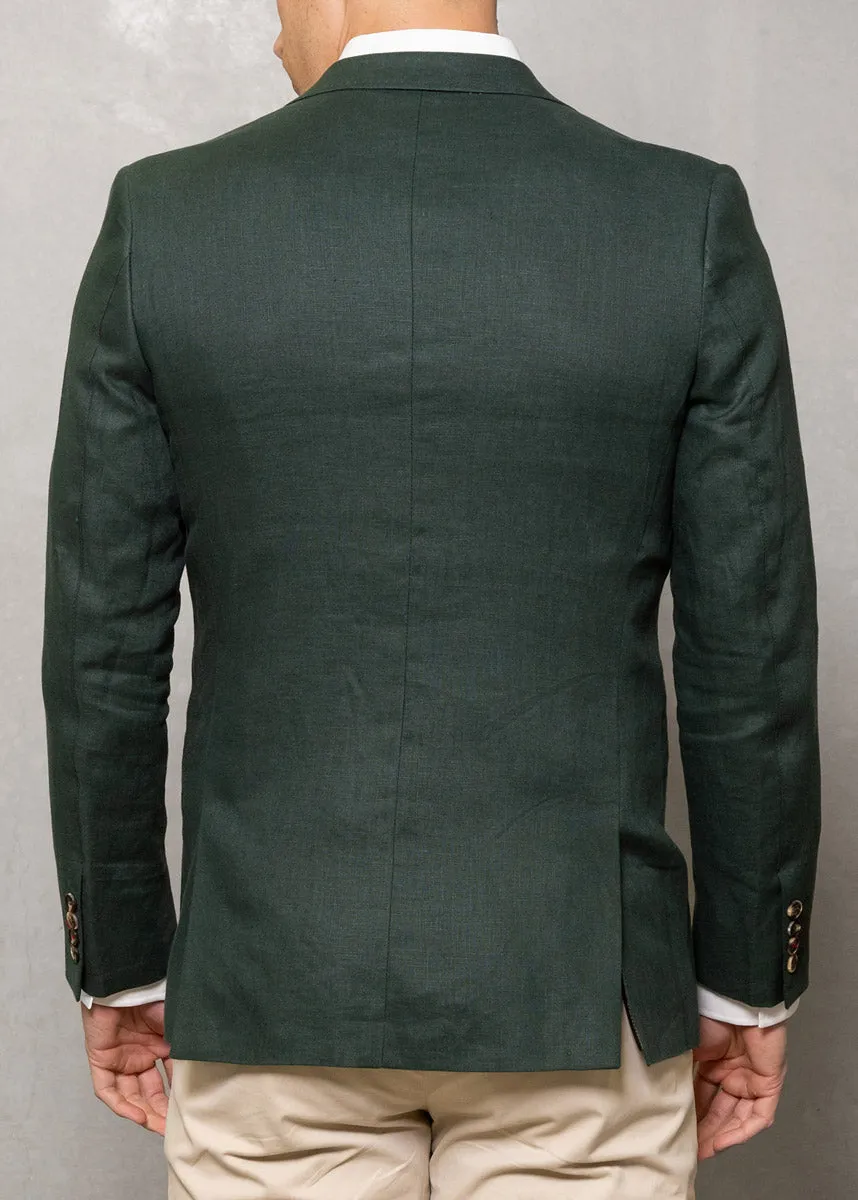 Johnson Linen Blazer - Pine