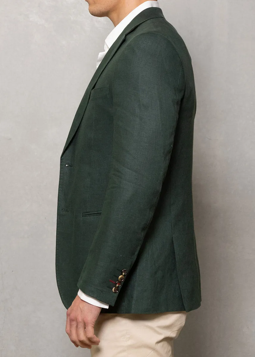 Johnson Linen Blazer - Pine