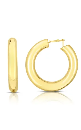 Jumbo XL Thick Tube Hoop Earring