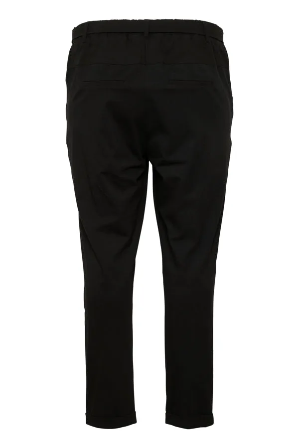 Kaffe Curve Jia Belt Pants in Black