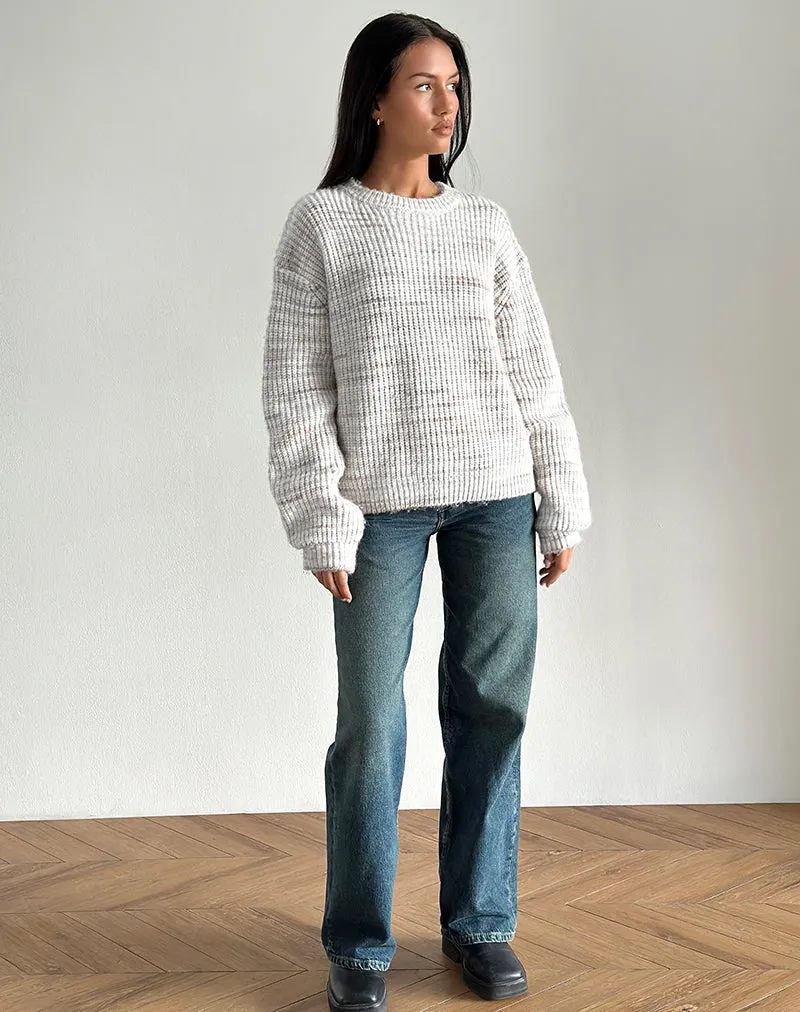 Karu Jumper in Neutral Brushed Knit