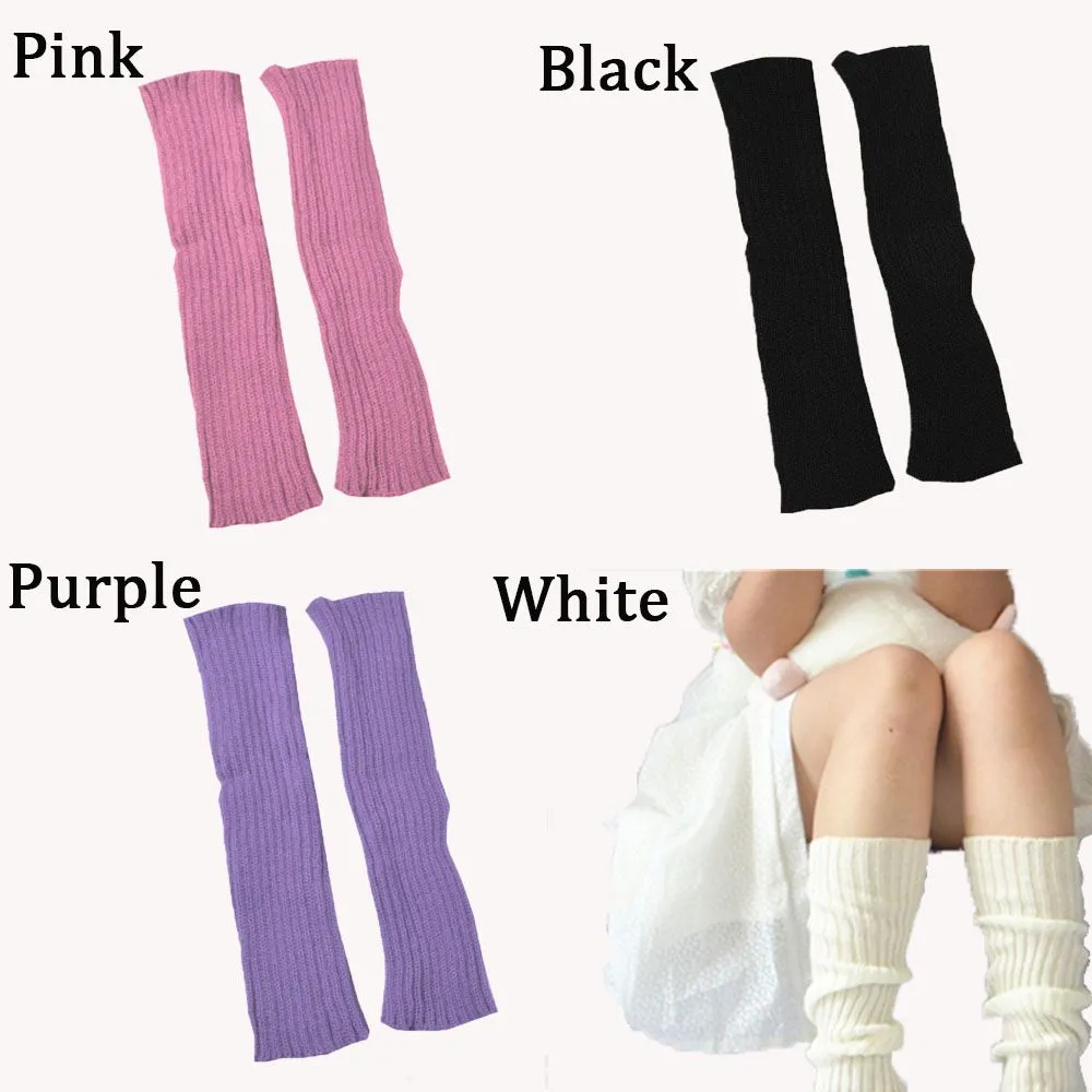 Kawaii Cute Knitted Leg Warmers