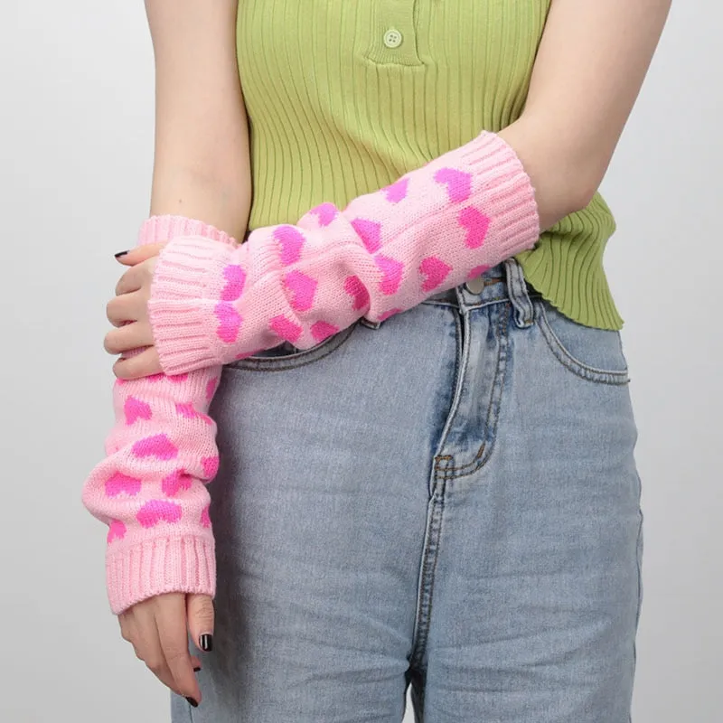 Kawaii Heart Arm Warmers