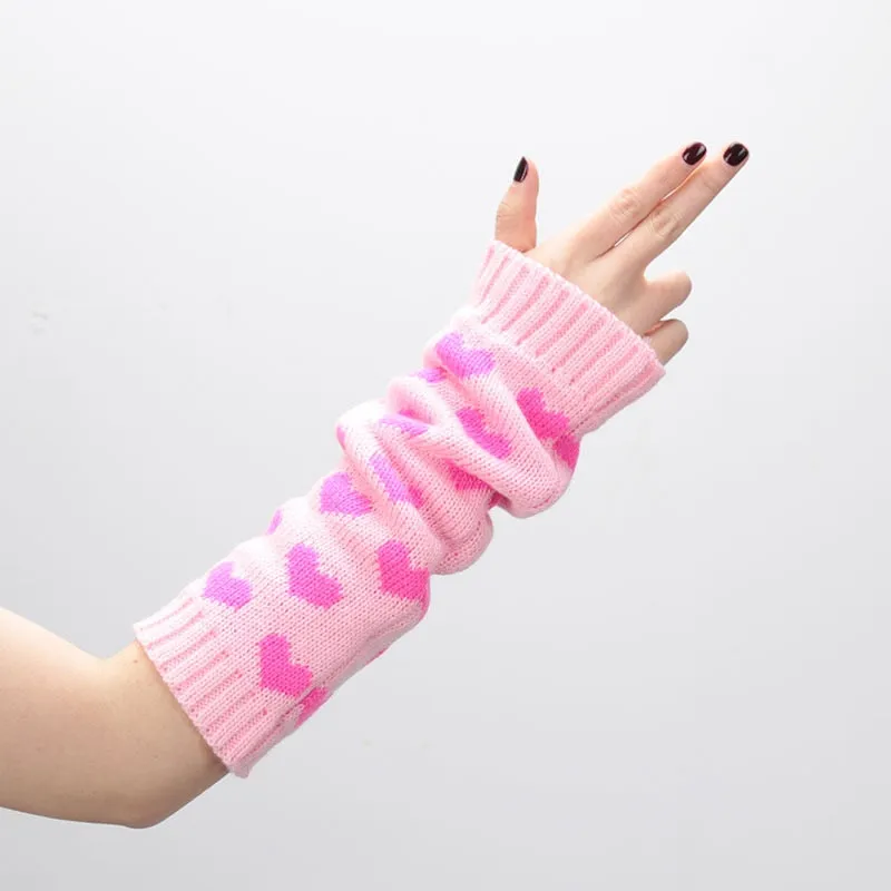 Kawaii Heart Arm Warmers