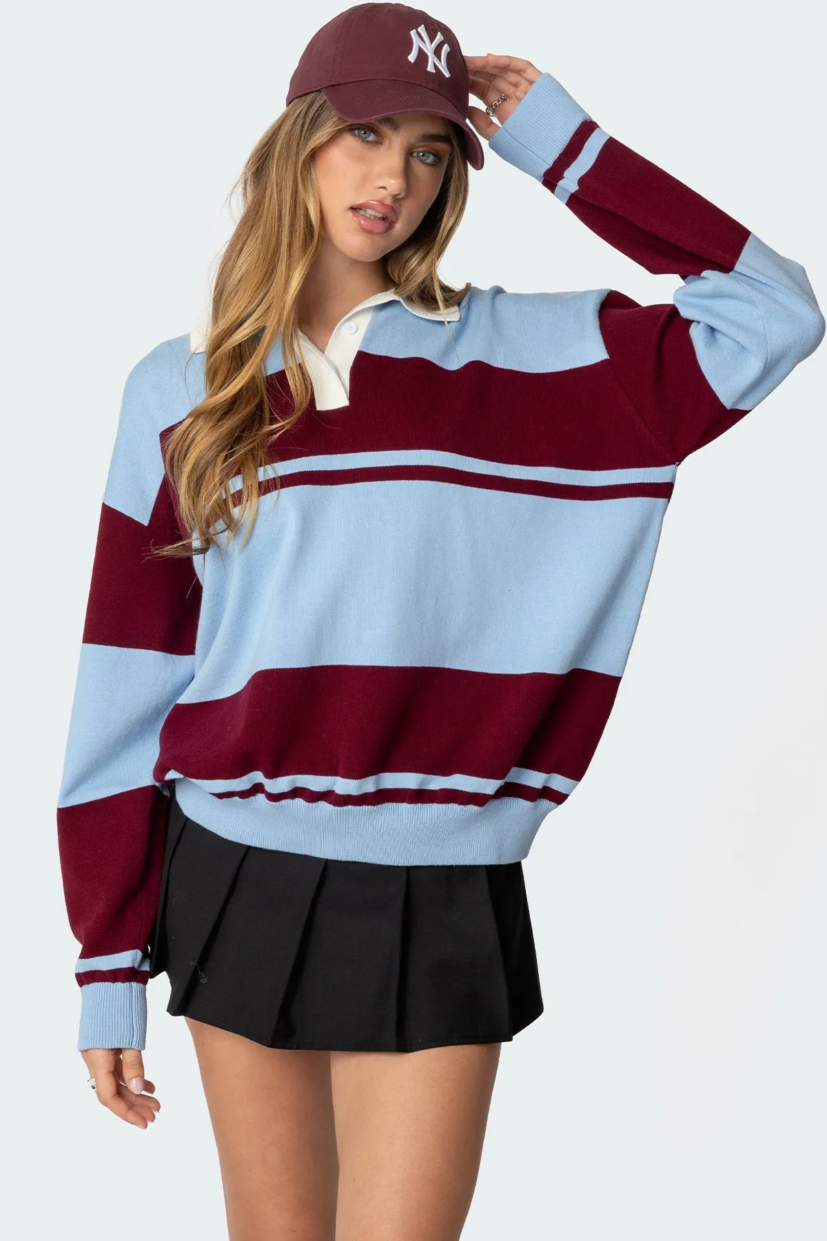 Kian Striped Polo Sweater