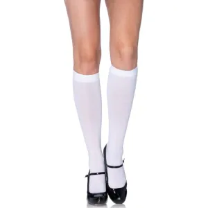 Knee High Socks - White & Black