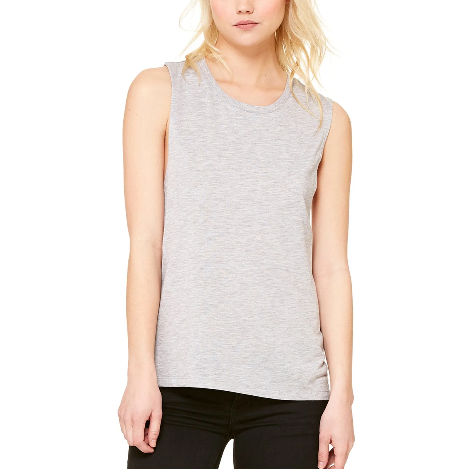 Ladies' Flowy Scoop Muscle Tank Top