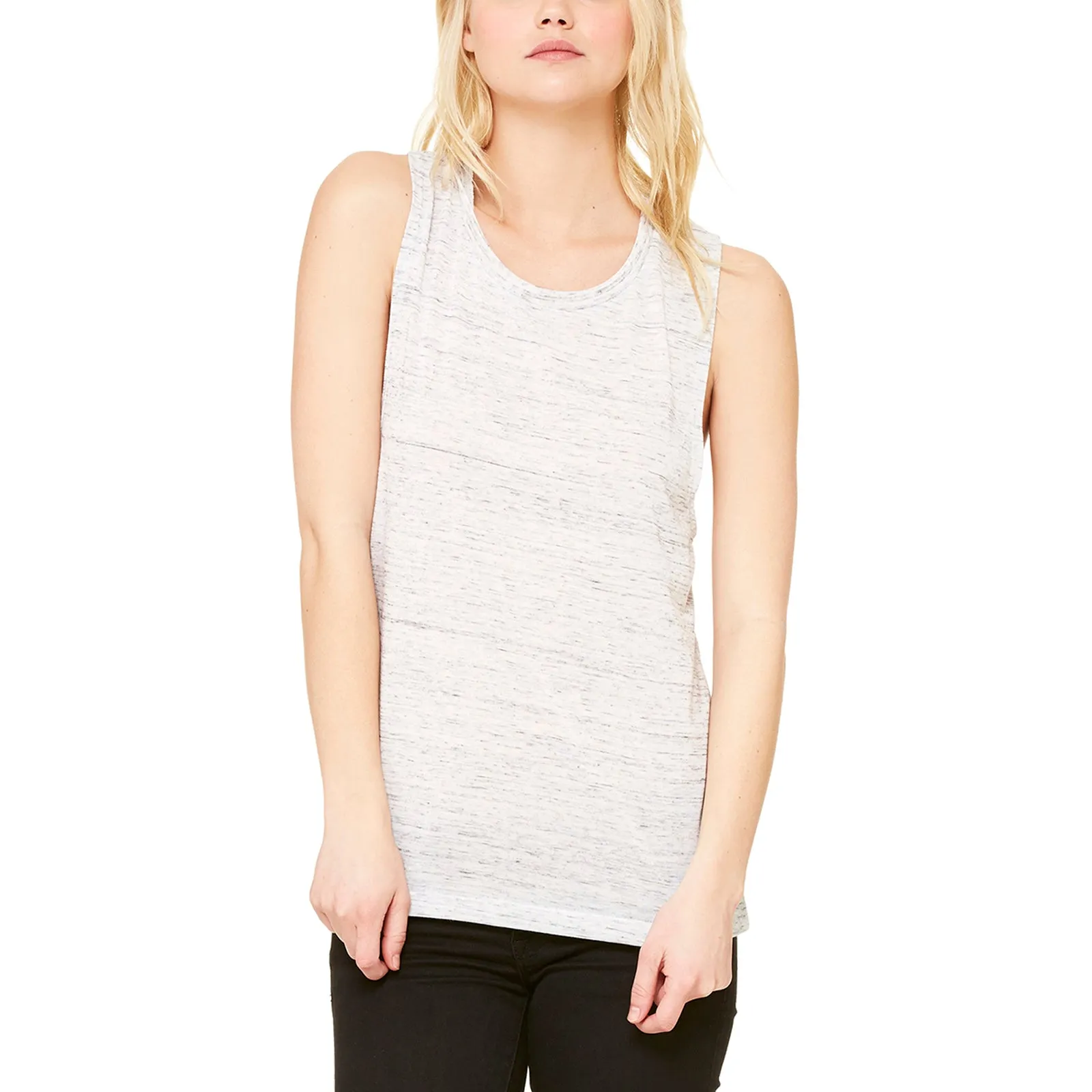 Ladies' Flowy Scoop Muscle Tank Top