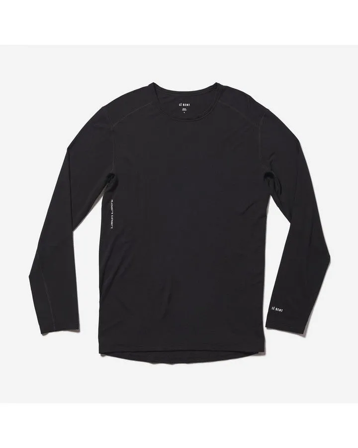 Le Bent Mens Core 200 Crew - Black