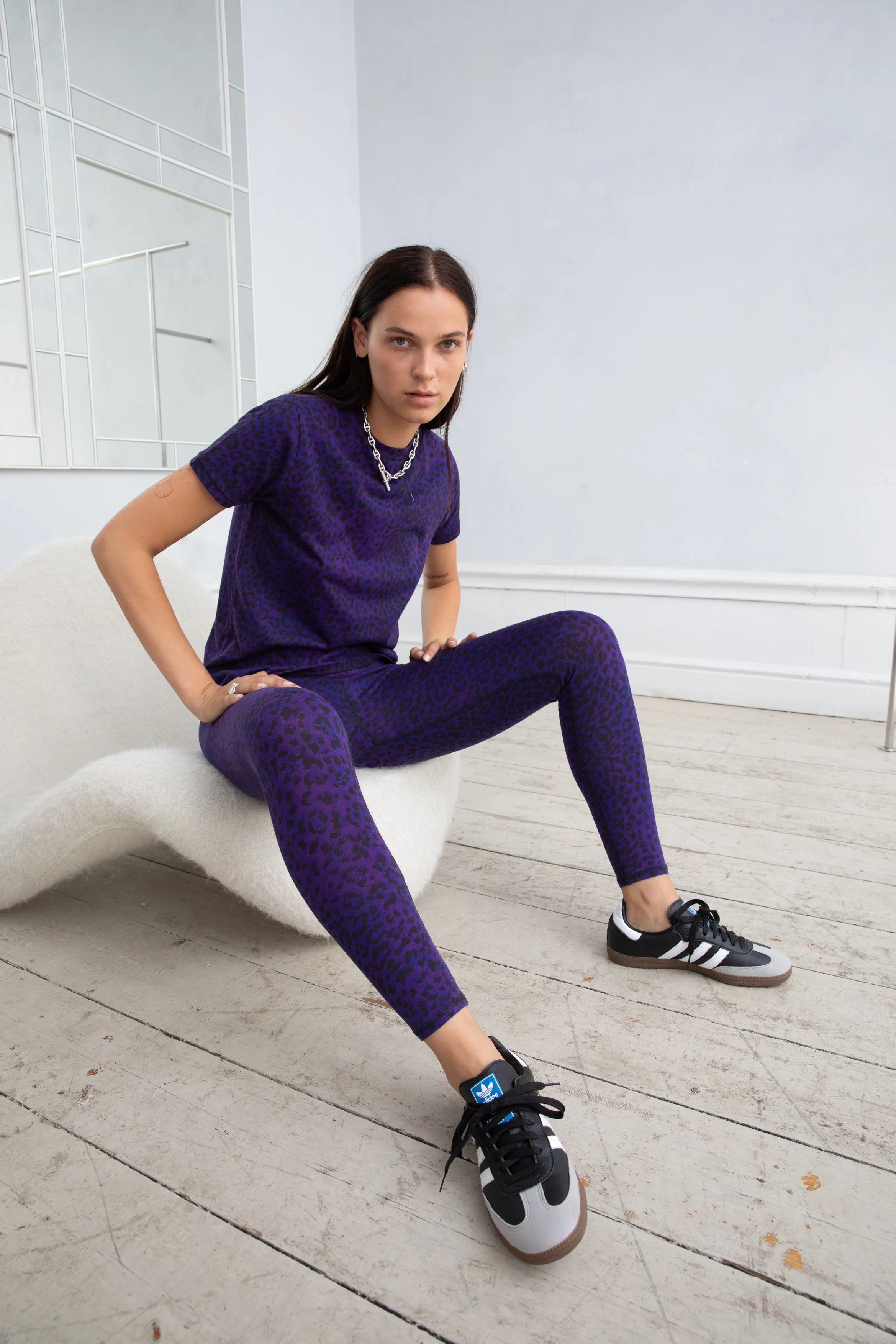 LEGGINGS - VIOLET LEOPARD