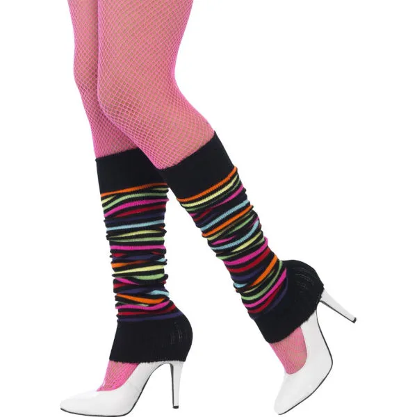 Legwarmers - Neon w/ Black Stripe