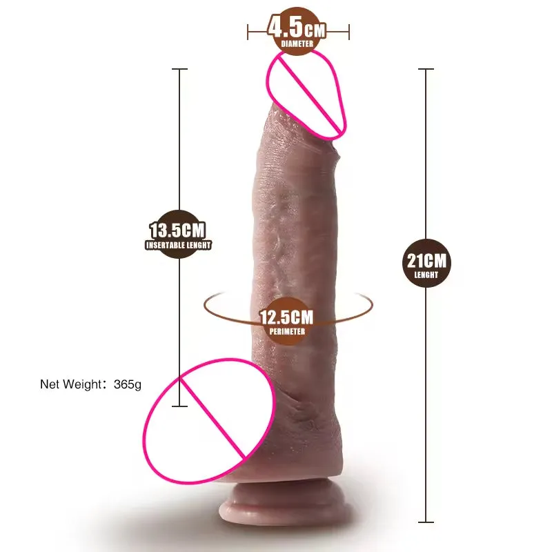 Lifelike Realistic Dildos Butt Plug - Big Suction Cup Silicone Fake Penis Female Sex Toy