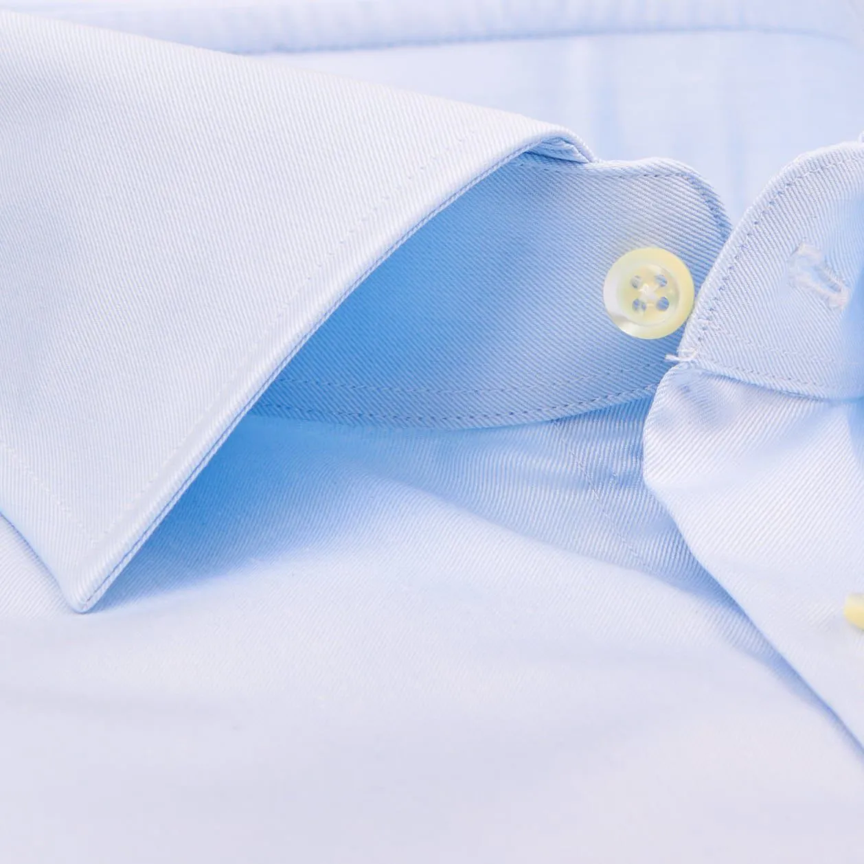 Light Blue Slimline Double Cuff Shirt