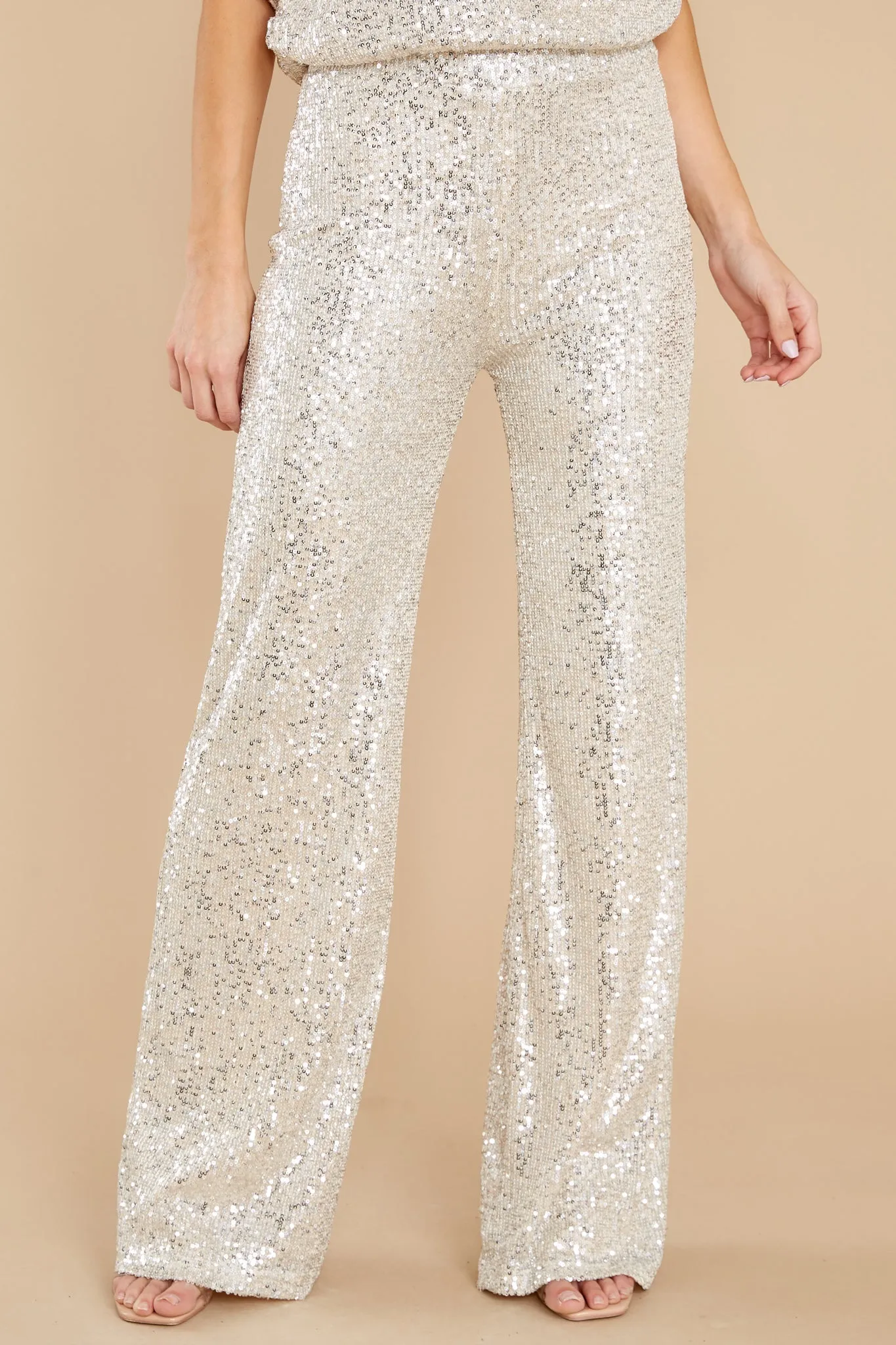 Like A Star Silver Sequin Pants