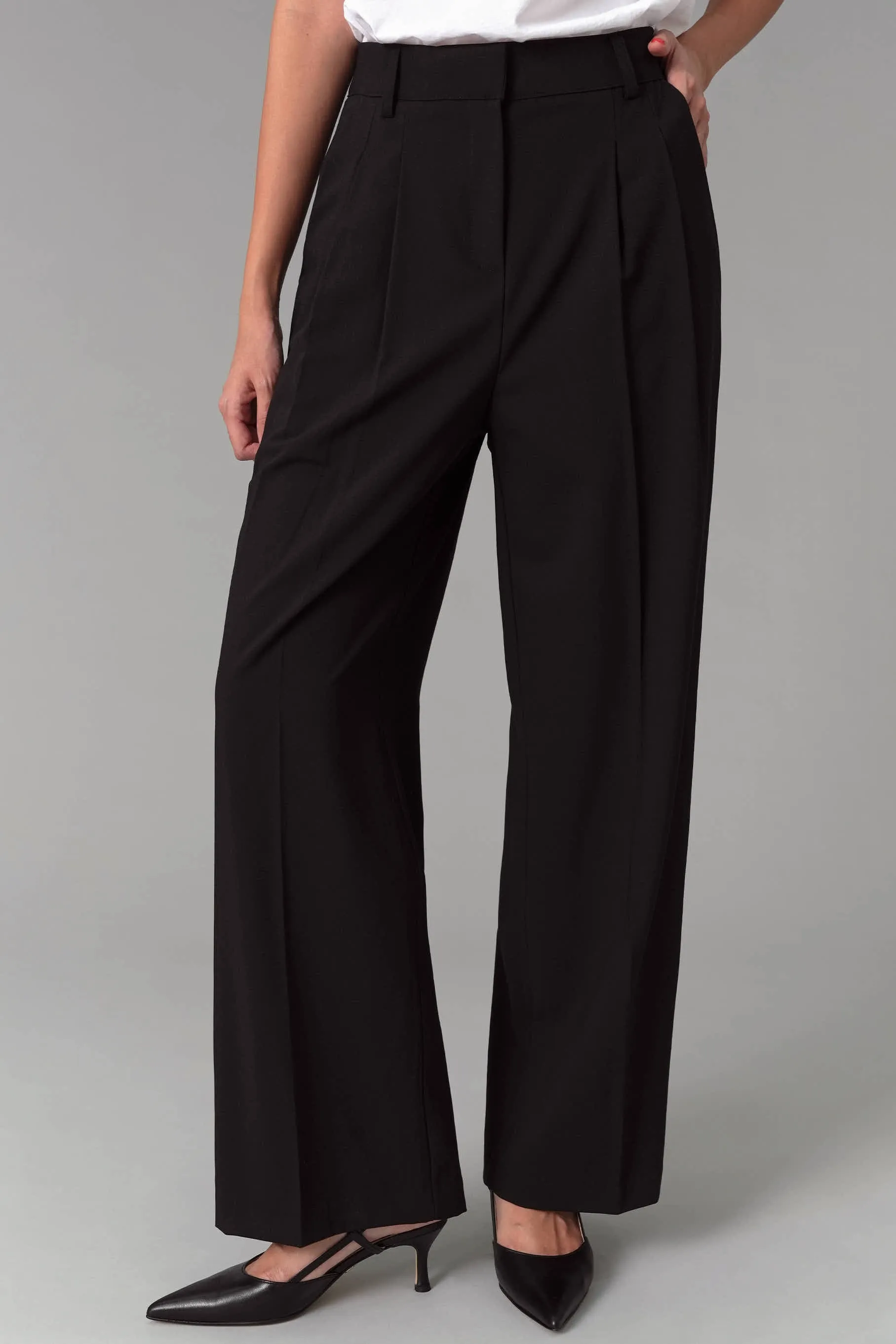 Lillian Pintuck Trousers