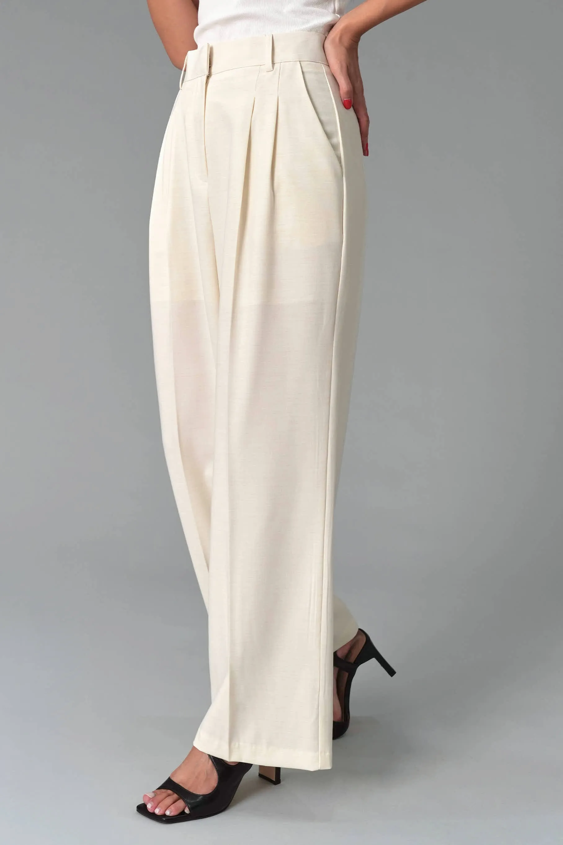 Lillian Pintuck Trousers