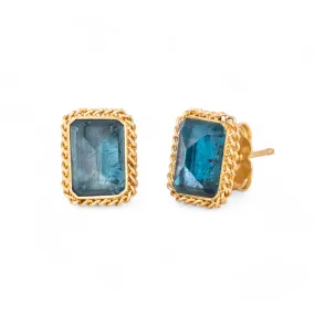 London Blue Topaz Stud Earrings