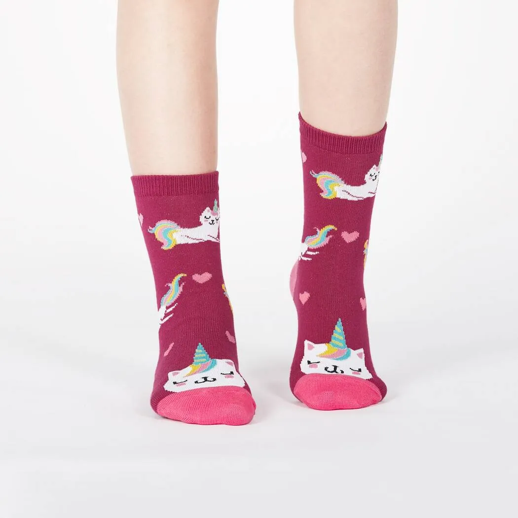 Look At Meow Kids' (Age 3-6) Crew Socks 3-Pack