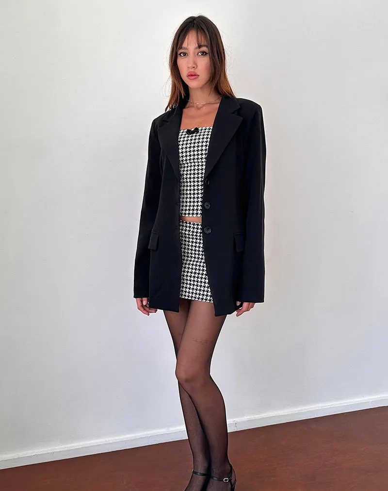 Malana Slim Fit Blazer in Tailoring Black