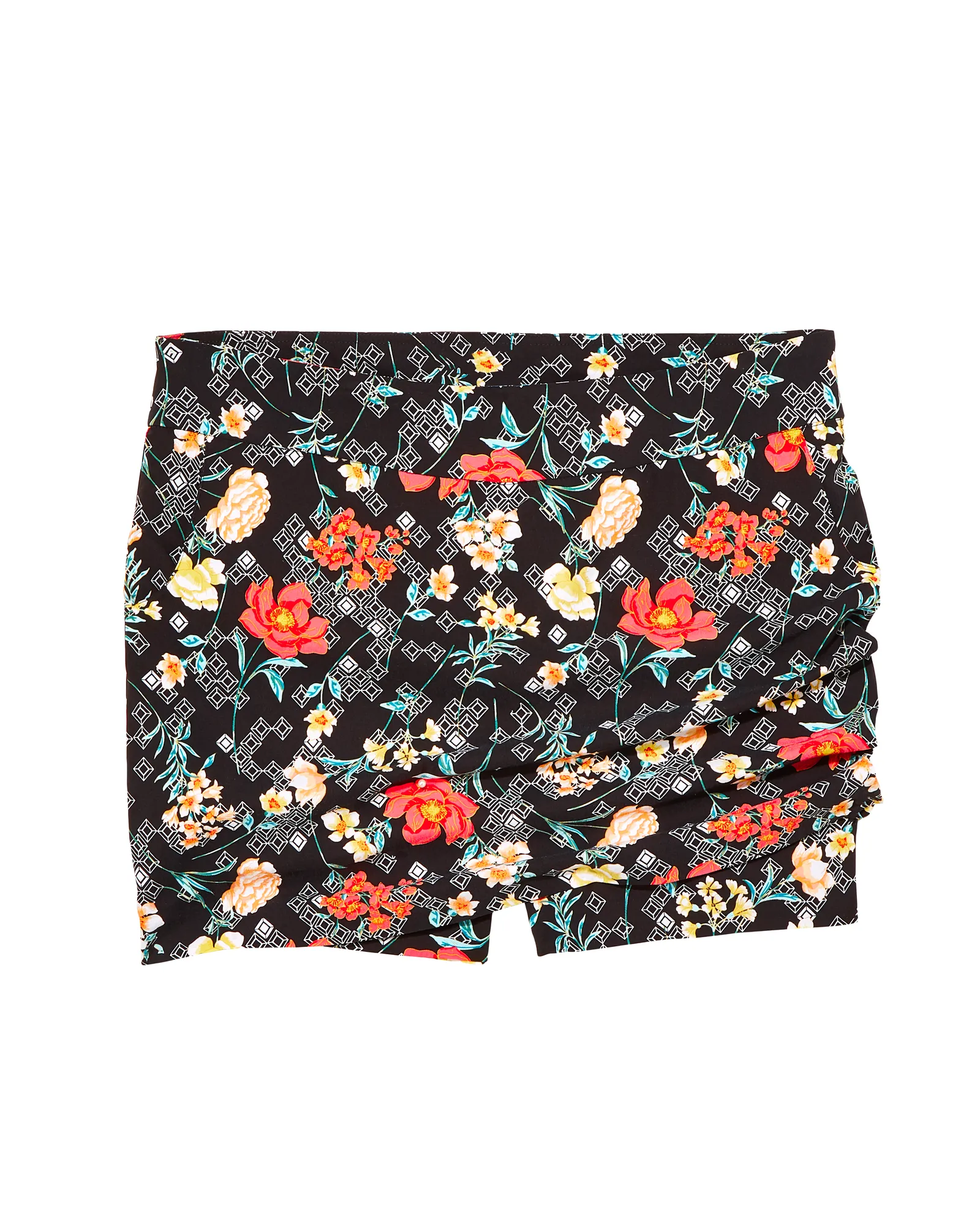 Mandy A-line Skort | Black / Red