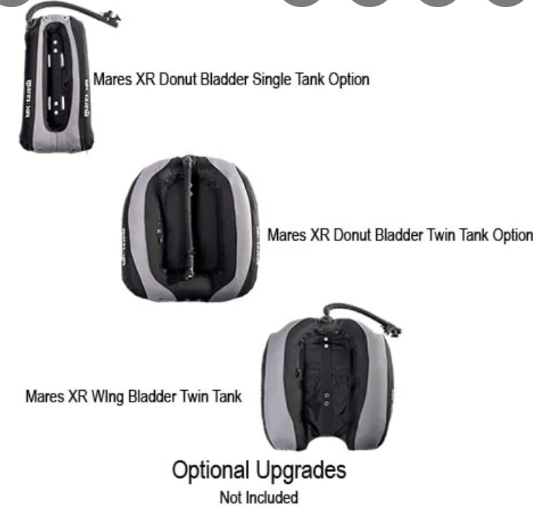 Mares XR Line Donut Bladder Twin Tank