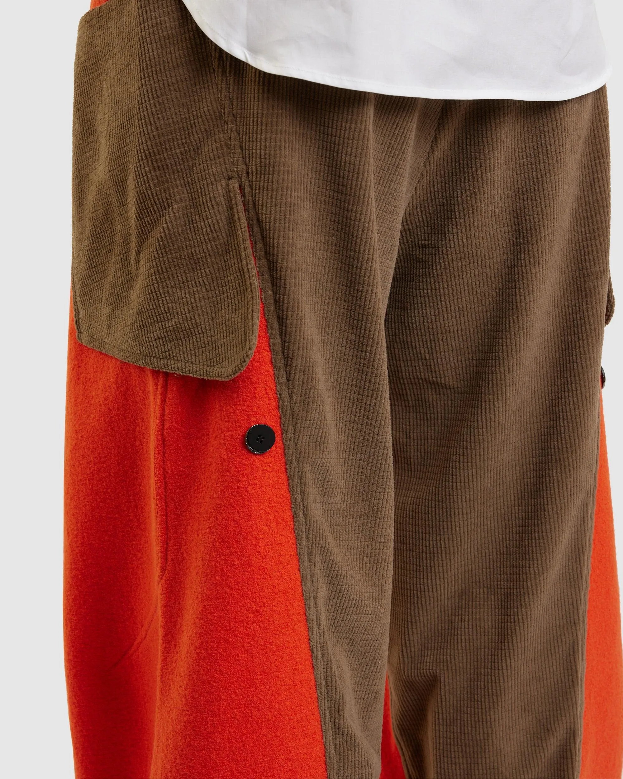 Meno Trouser Tangerine/Lichen Green