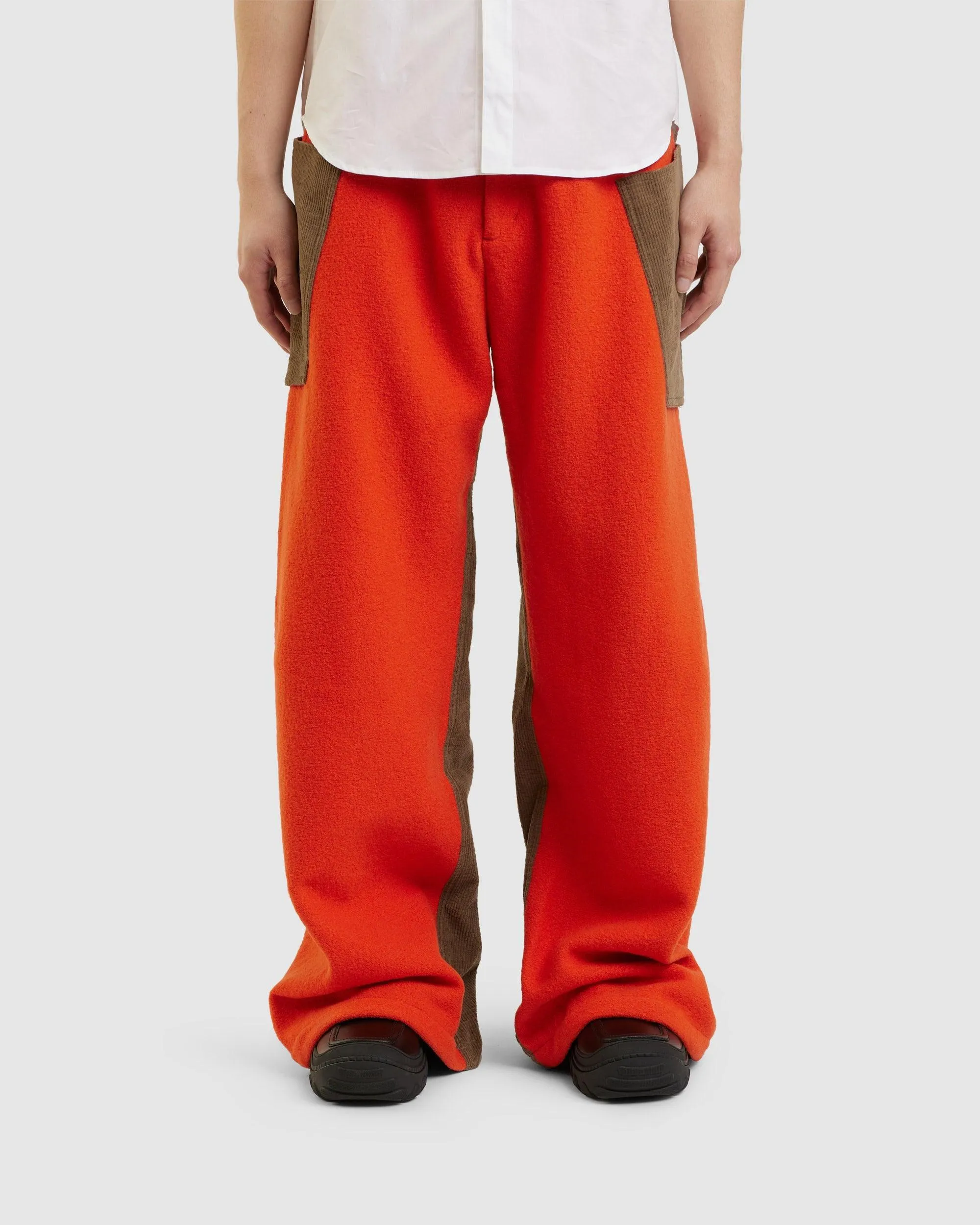 Meno Trouser Tangerine/Lichen Green