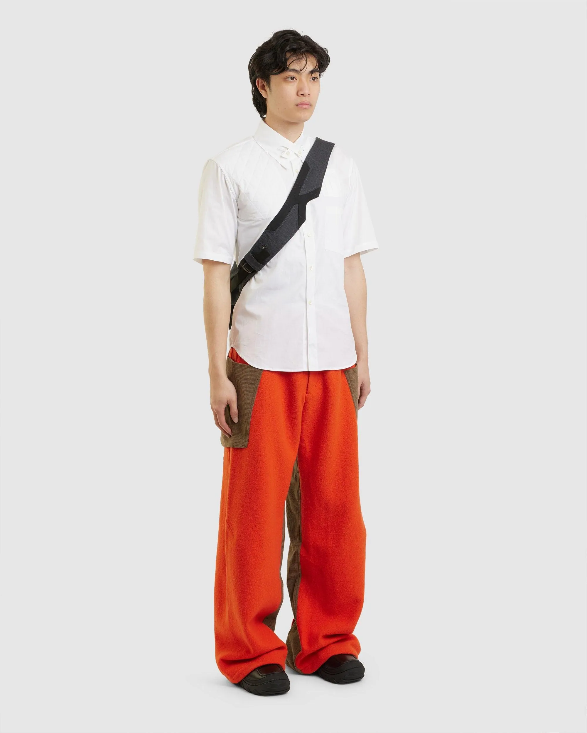 Meno Trouser Tangerine/Lichen Green