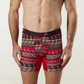 Men's Christmas Sweater Cotton Comfort Trunk - Red