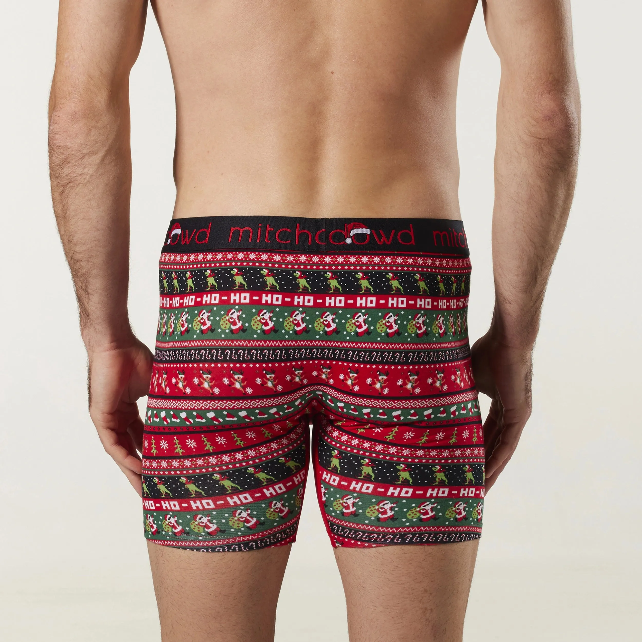 Men's Christmas Sweater Cotton Comfort Trunk - Red