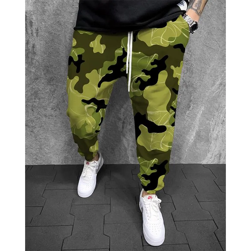 Men's Printed Elasticated Sweatpants 77232795YM