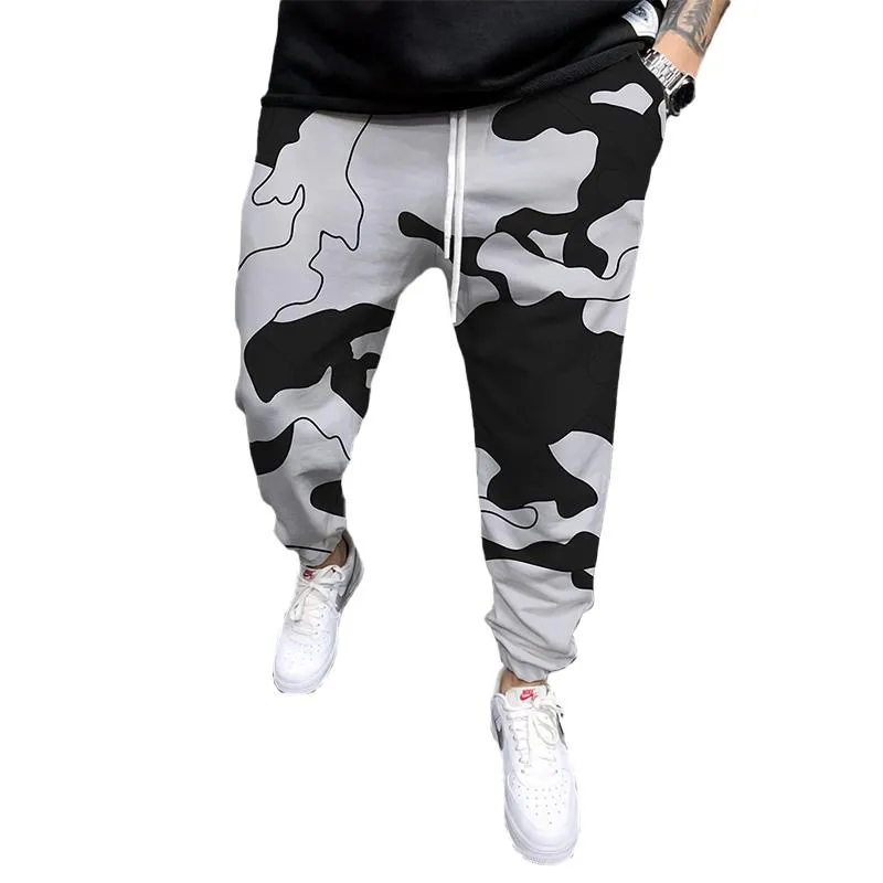 Men's Printed Elasticated Sweatpants 77232795YM