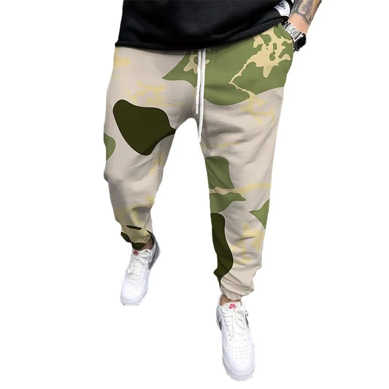 Men's Printed Elasticated Sweatpants 77232795YM