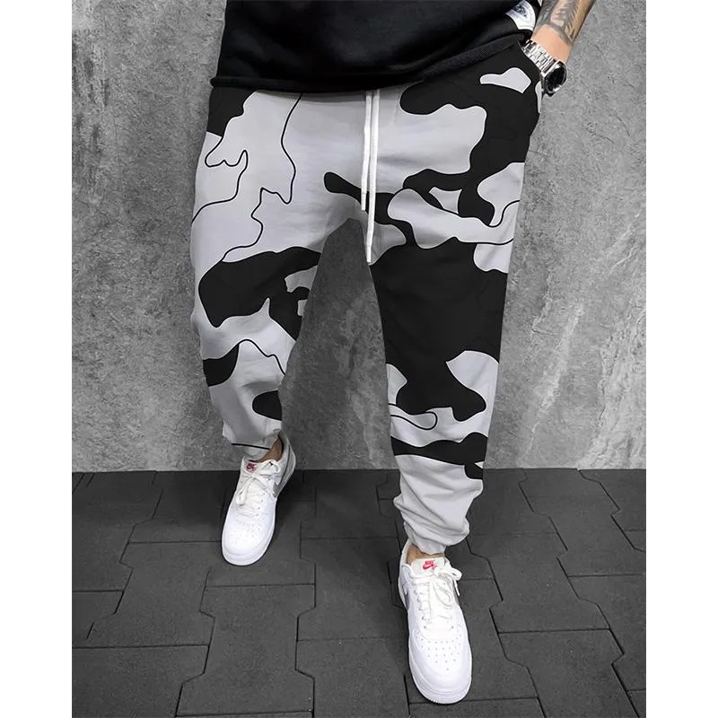 Men's Printed Elasticated Sweatpants 77232795YM