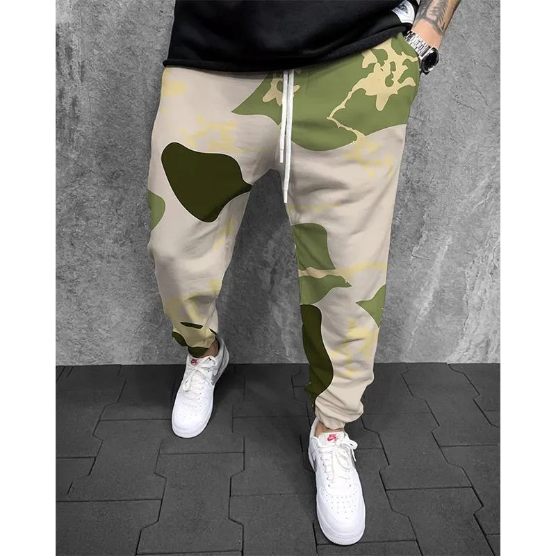 Men's Printed Elasticated Sweatpants 77232795YM