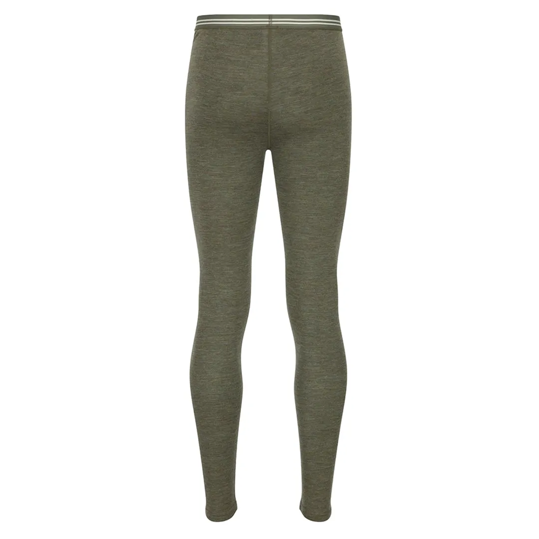 Merino Wool Long Pants - Green by Hoggs of Fife