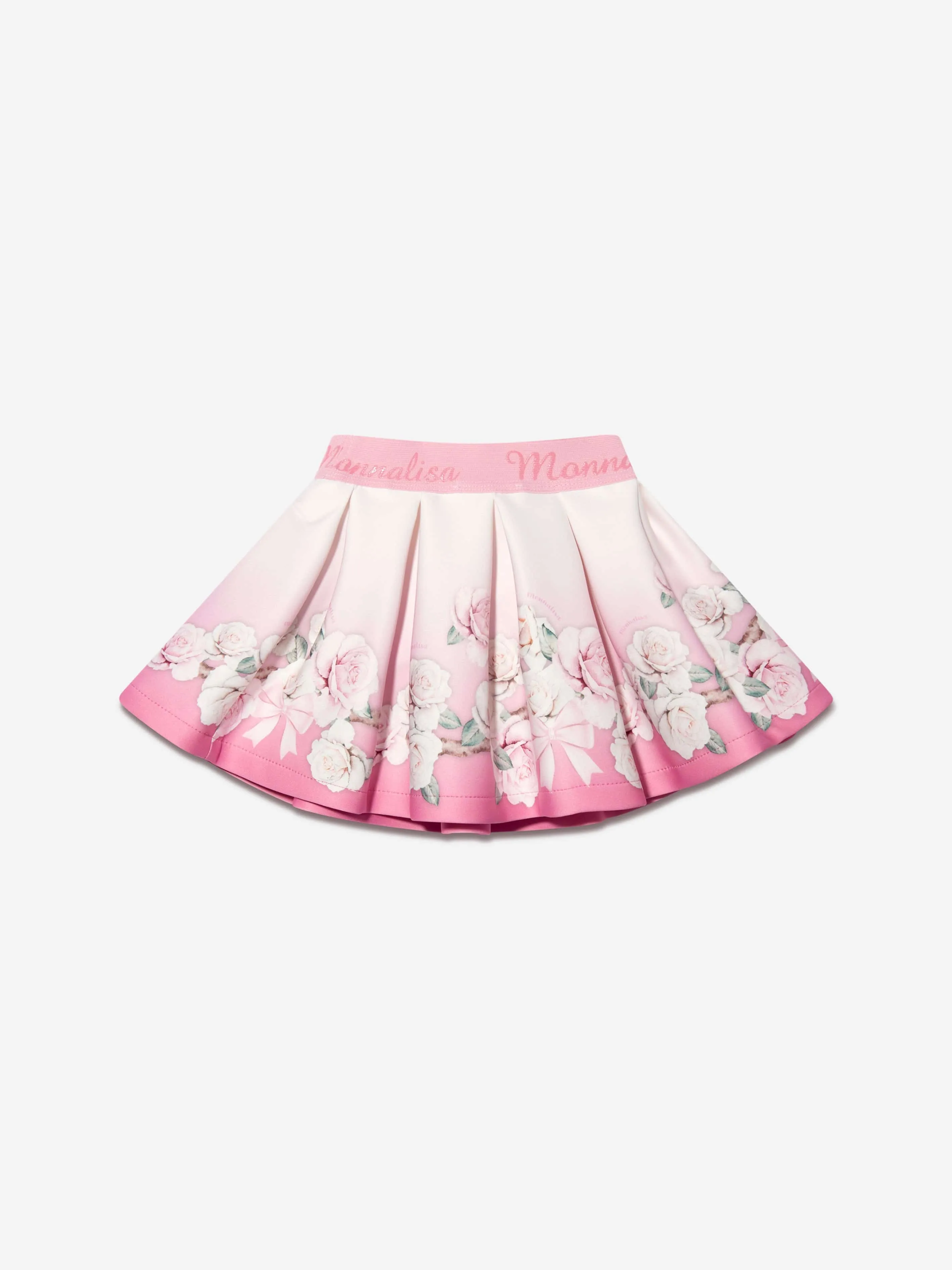 Monnalisa Baby Girls Neoprene Rose Skirt