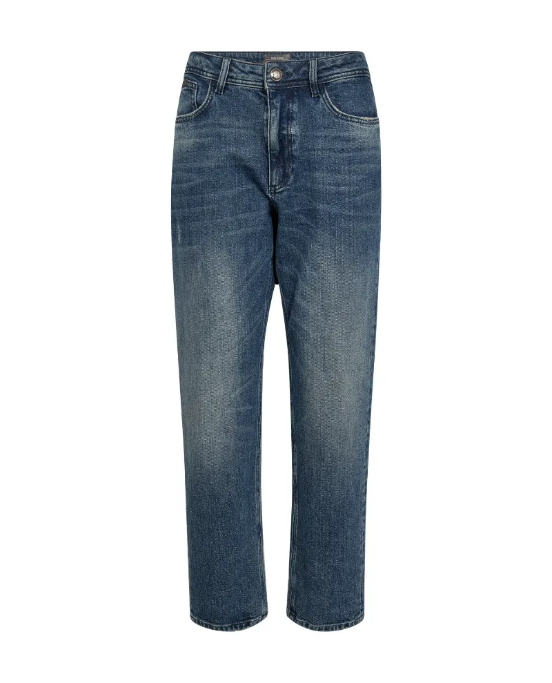 Mos Mosh Elly Galleon Blue Straight Ankle Jeans