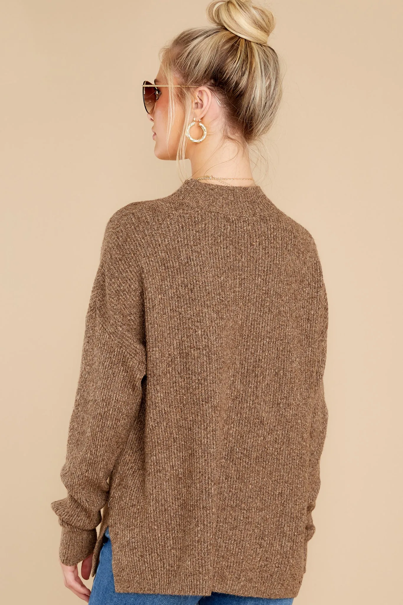 Natalie Brown Melange Sweater