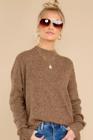 Natalie Brown Melange Sweater