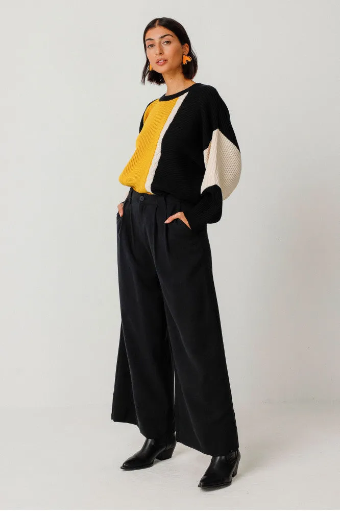 Nia Palazzo Pant - Black