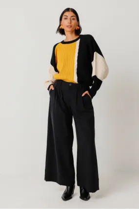 Nia Palazzo Pant - Black