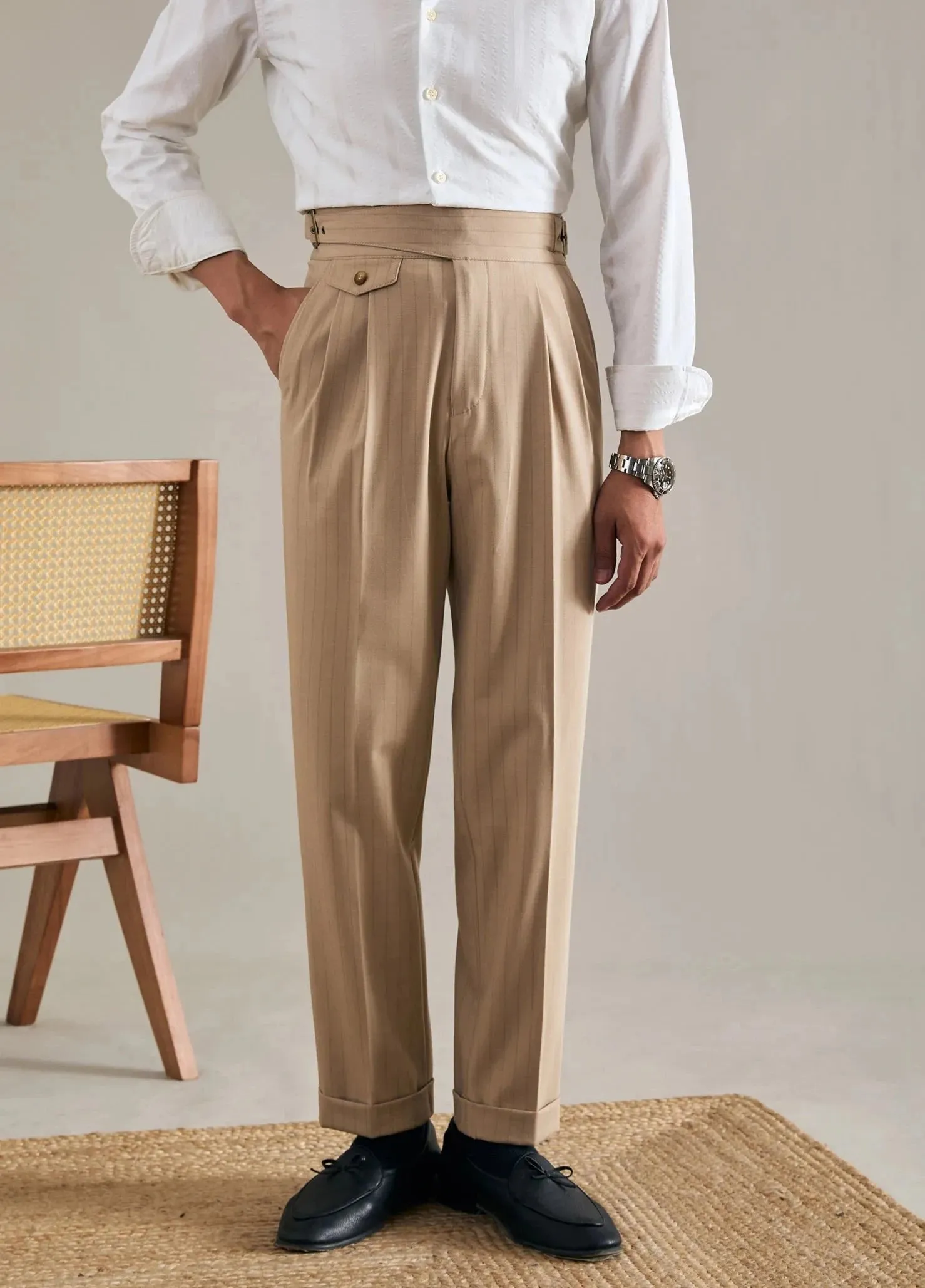 Office outfit high waist trousers