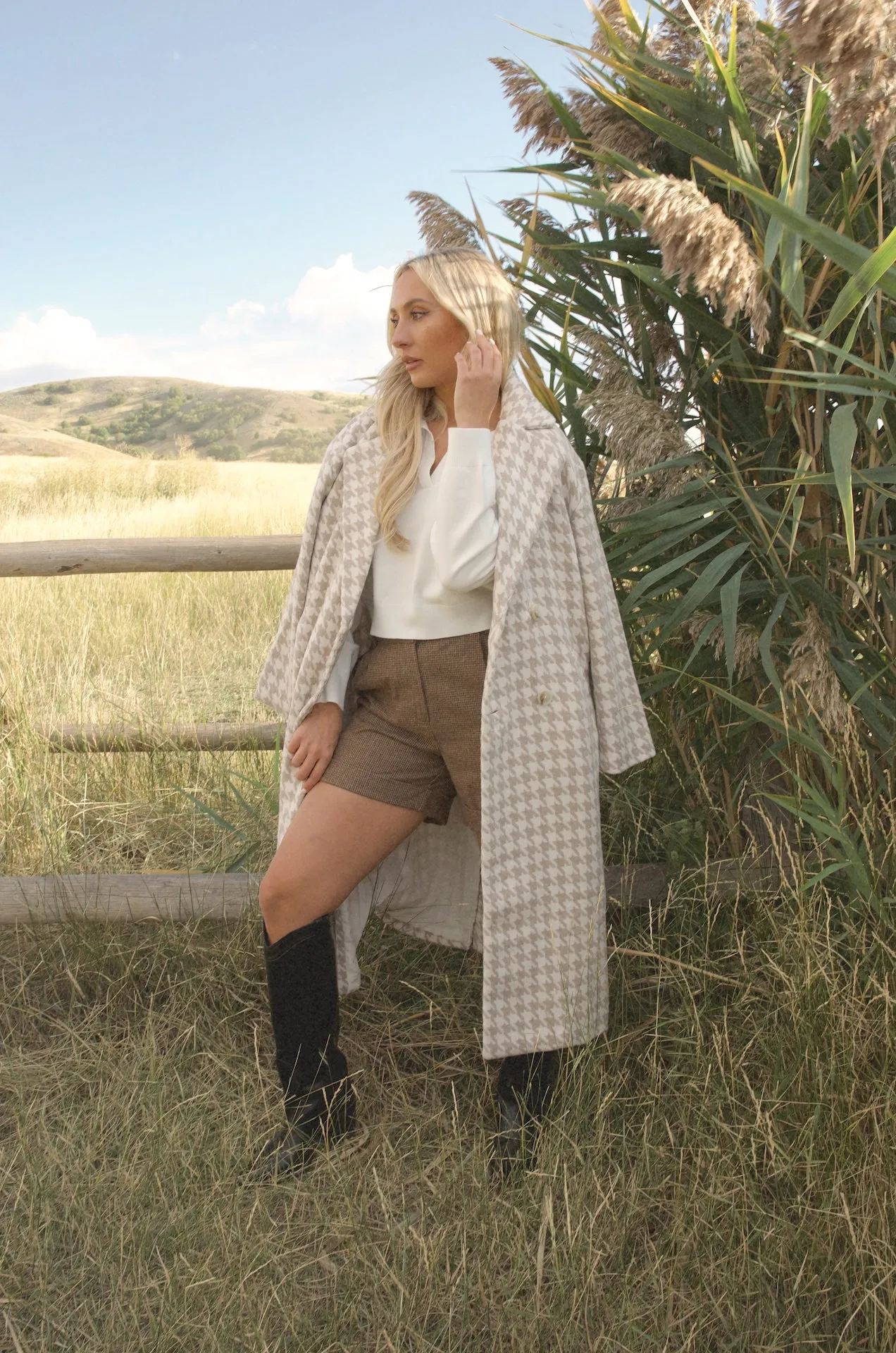 Oxford Houndstooth Coat